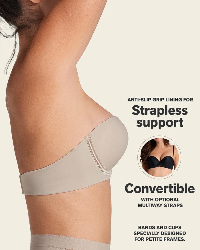leonisa Double Push-Up Strapless Petite Bra