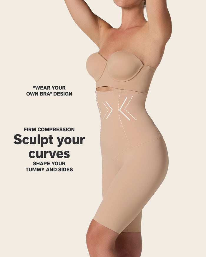 Leonisa Extra High Waisted Firm Shaper Short