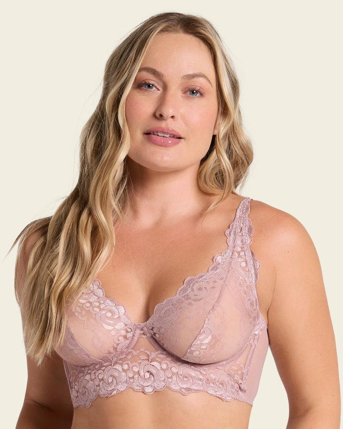 Leonisa Sheer Lace Bustier Bralette With Underwire