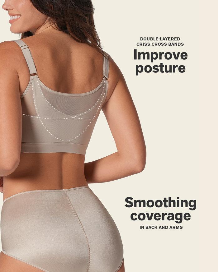 Leonisa Lightly Lined Wireless Posture Corrector Bra