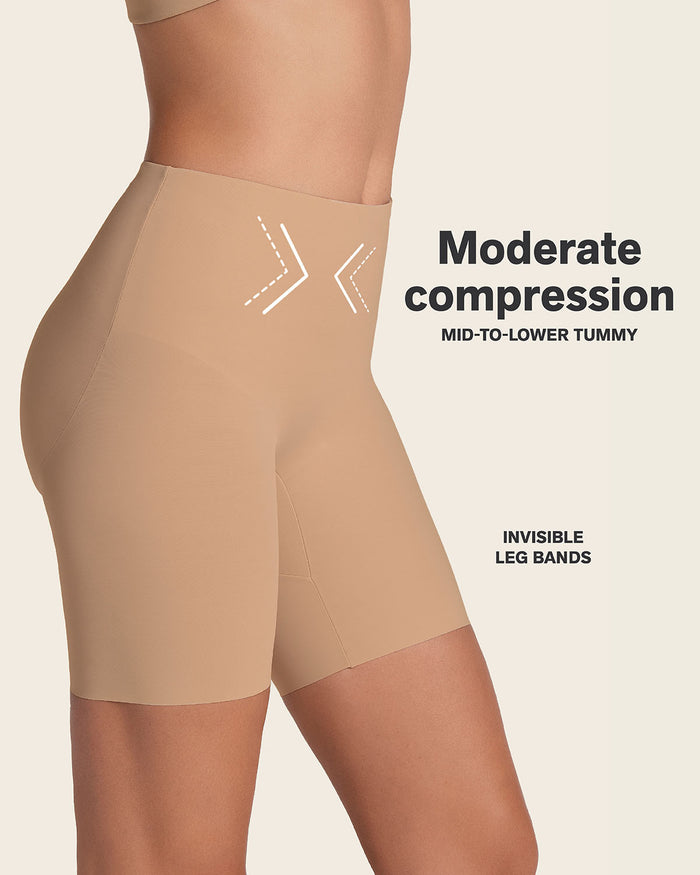 Leonisa Midrise Anti Chafing Butt Lifter Shaper Short