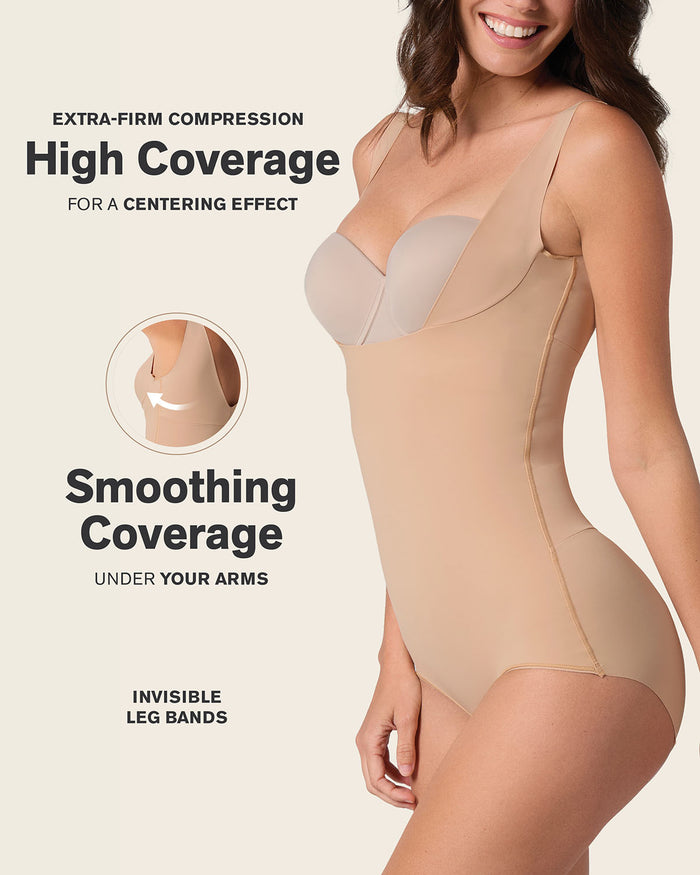 Leonisa Plunge Back Classic Ultra Sculpting Body Shaper