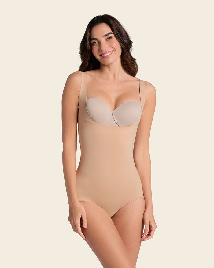 Leonisa Plunge Back Classic Ultra Sculpting Body Shaper