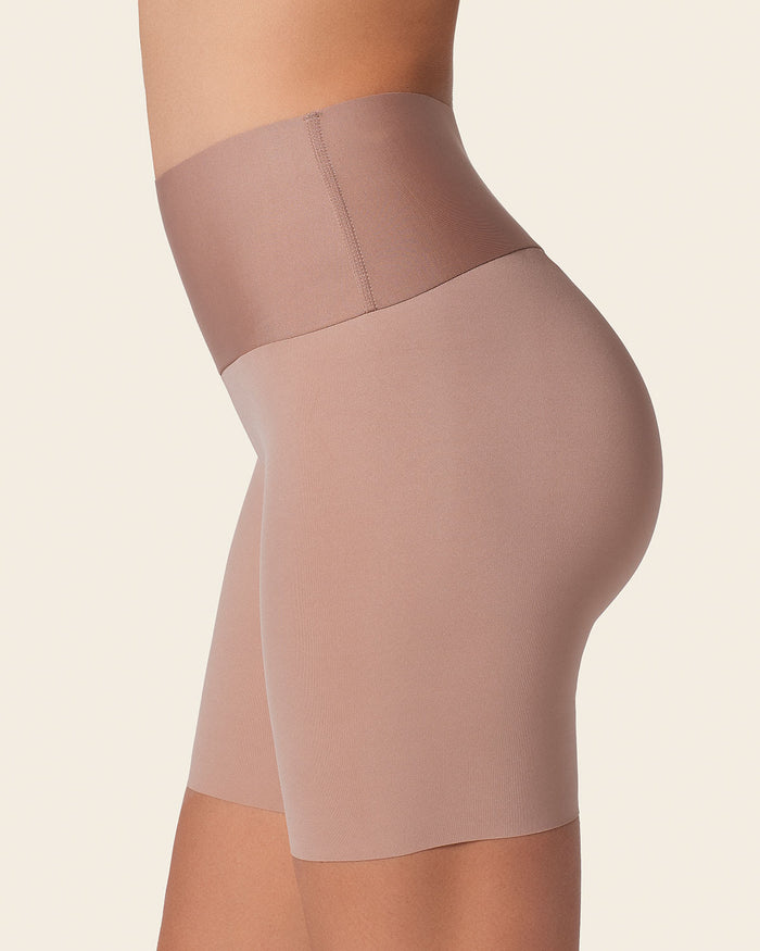 leonisa PowerStay Short + SmartShape Capri in Golden Beige