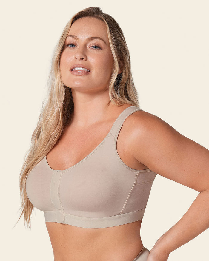 Leonisa Stretch Cotton Wireless Posture Corrector Bra