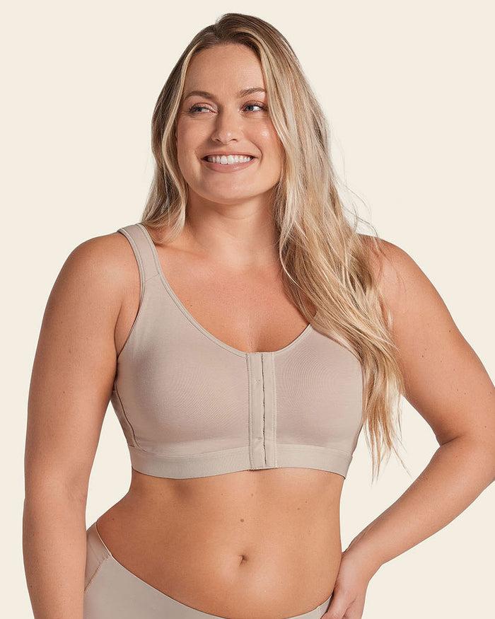 Leonisa Stretch Cotton Wireless Posture Corrector Bra