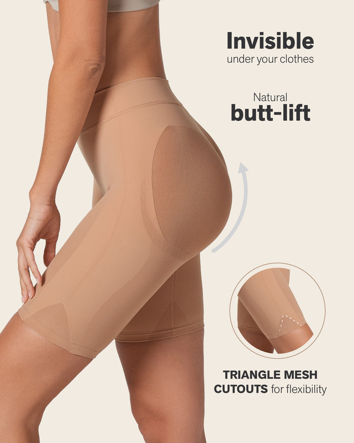 leonisa Well-Rounded Invisible Butt Lifter Shaper Short
