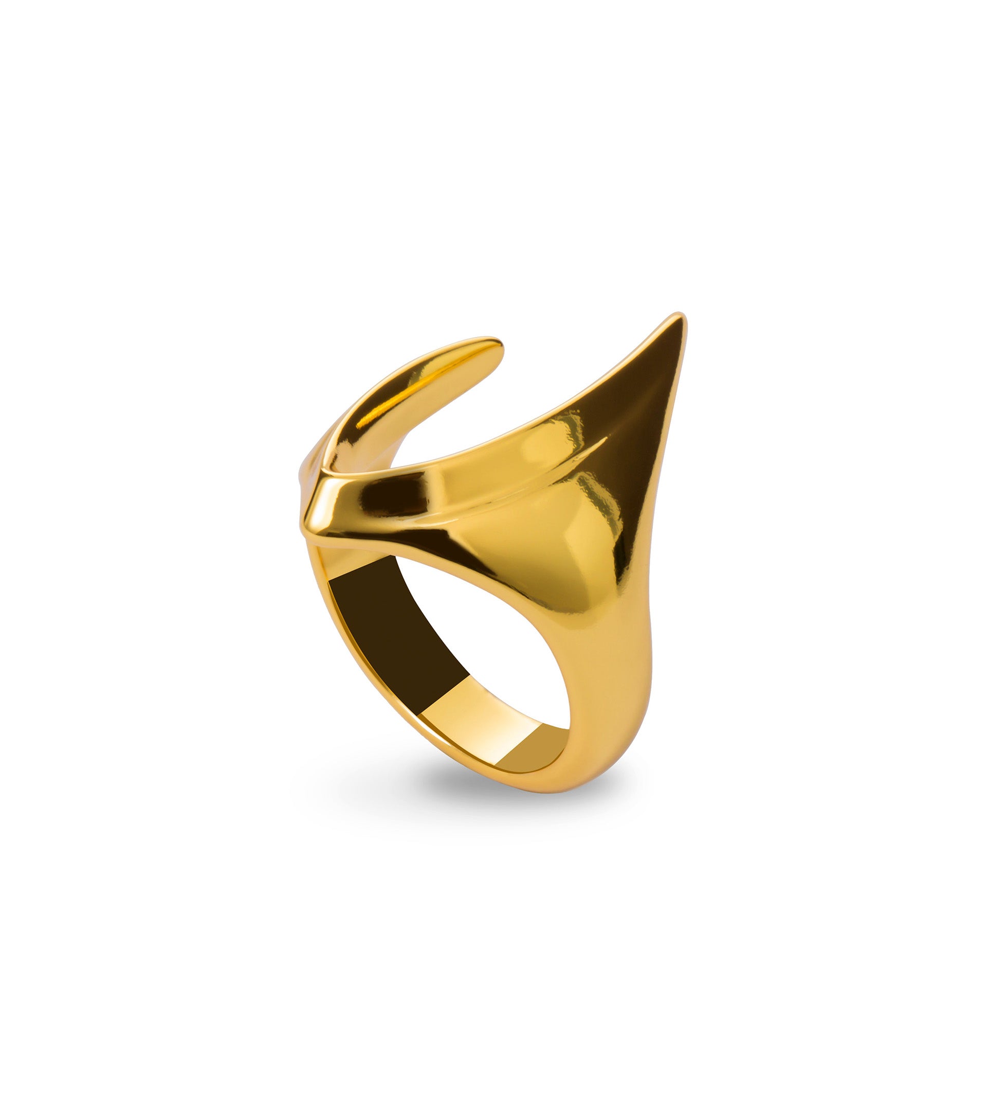 les basiles BAGUE LEONIE En acier 316L plaqué or 18 carats