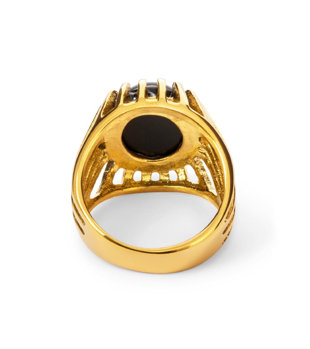 Les Basiles BAGUE LUCRECIA En Laiton Plaqué Or 18 Carats