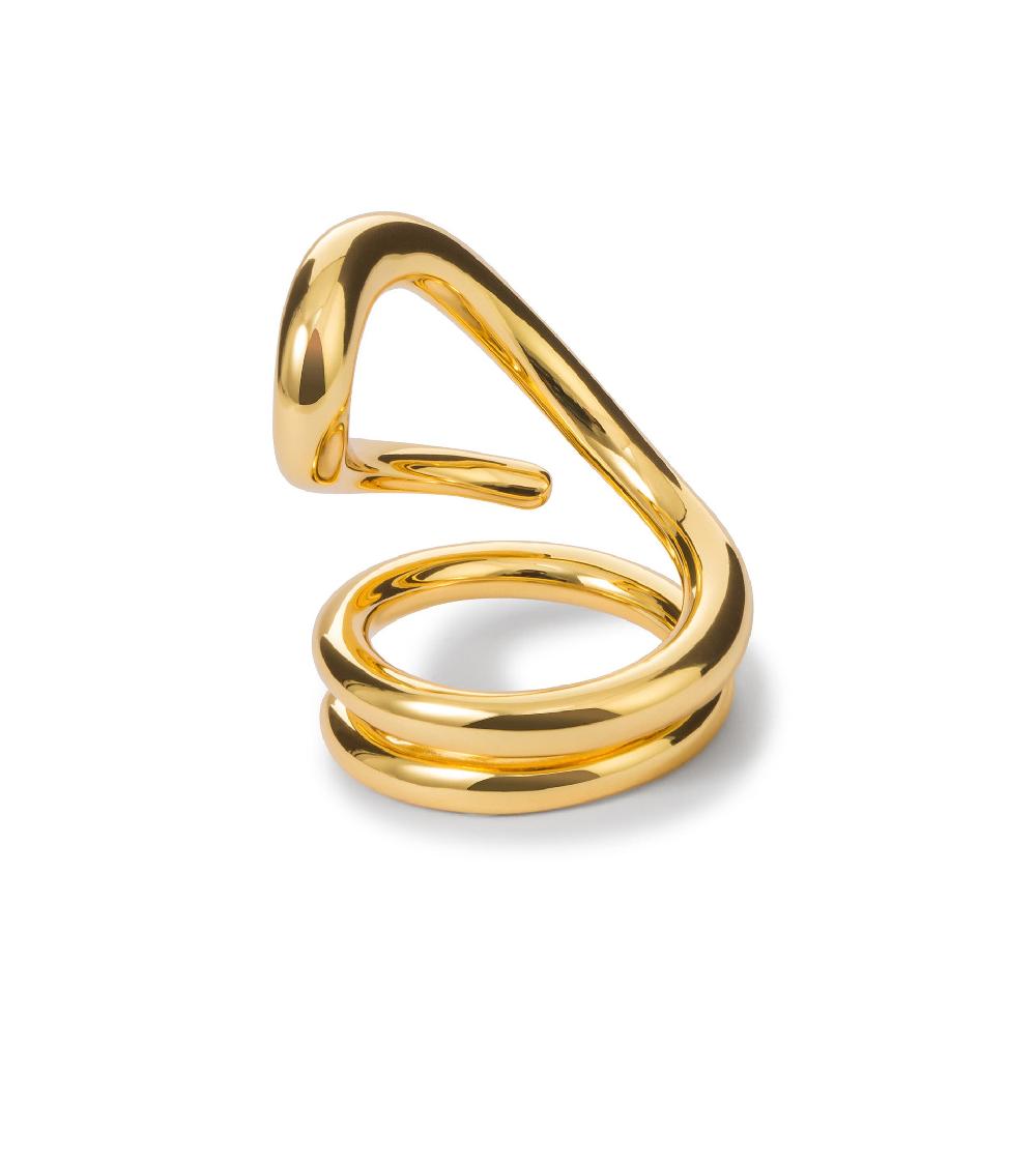 les basiles BAGUE NICOLA En laiton plaqué or 18 carats