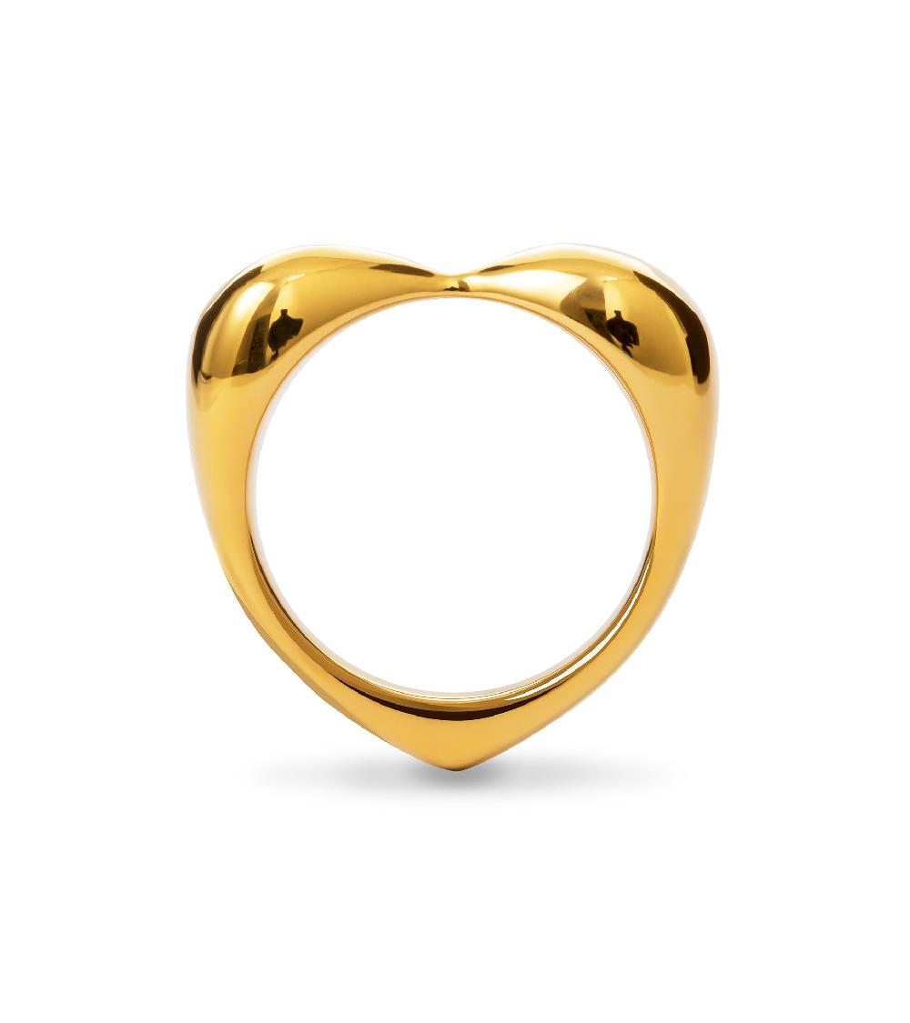 Les Basiles BAGUE TETIS En Laiton Plaqué Or 18 Carats