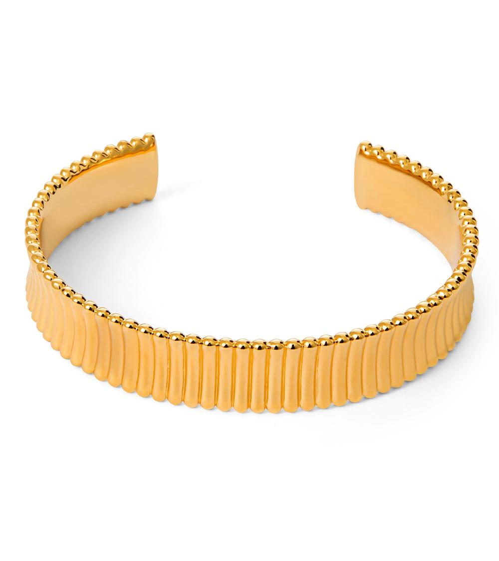 Les Basiles BRACELET CHRISTIA En Laiton Plaqué Or 18 Carats