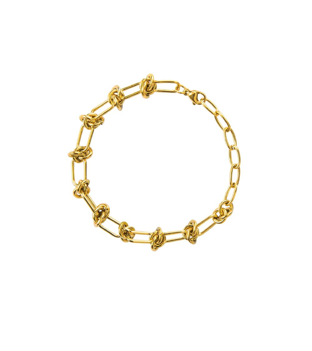 les basiles BRACELET CYNTHIA En acier 316L plaqué or 18 carats