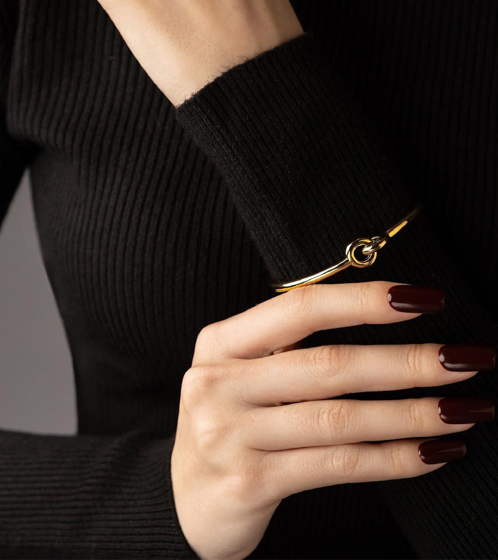 Les Basiles BRACELET DIANE En Laiton Plaqué Or 18 Carats