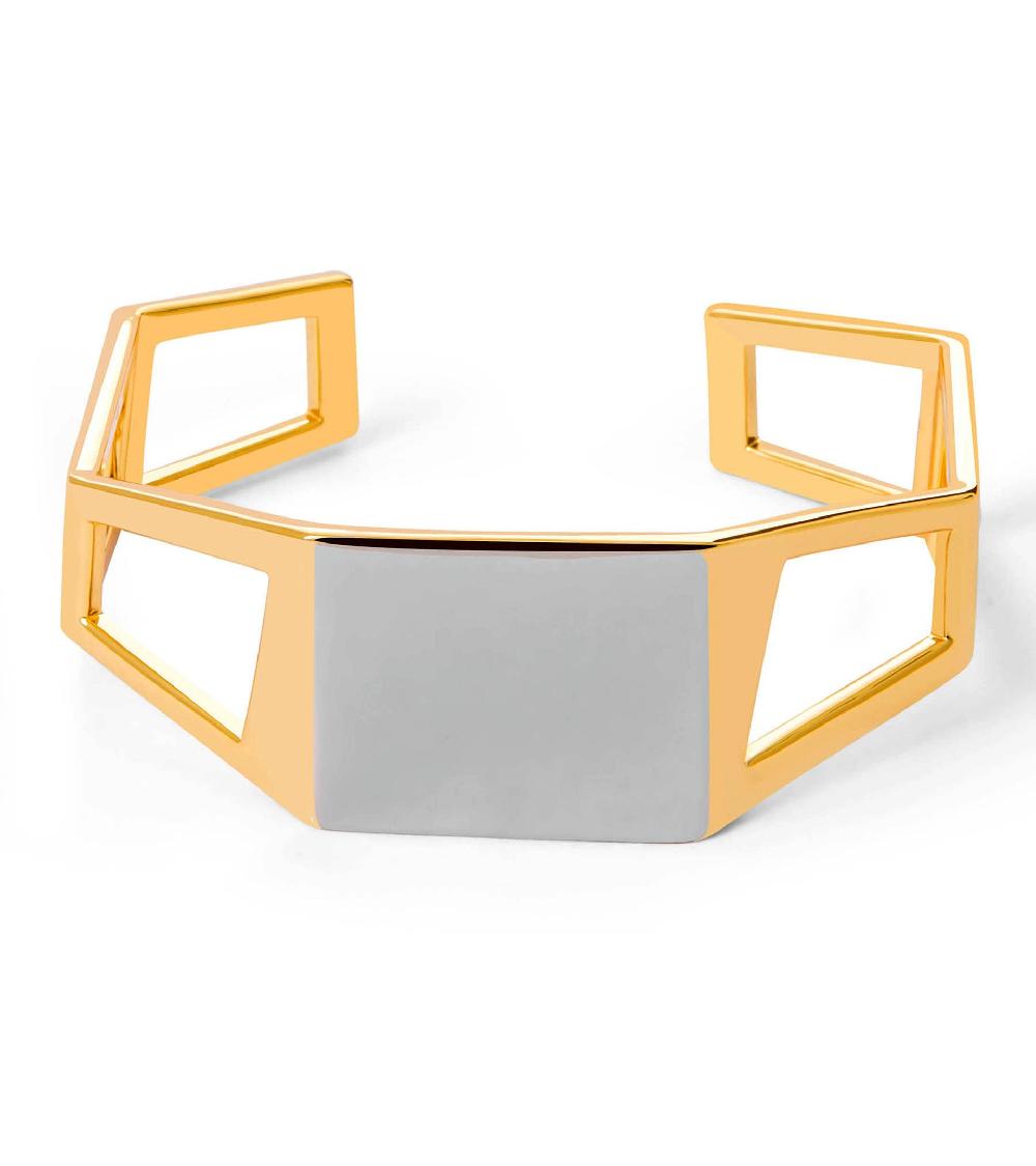 Les Basiles BRACELET ELECTRA En Laiton Plaqué Or 18 Carats