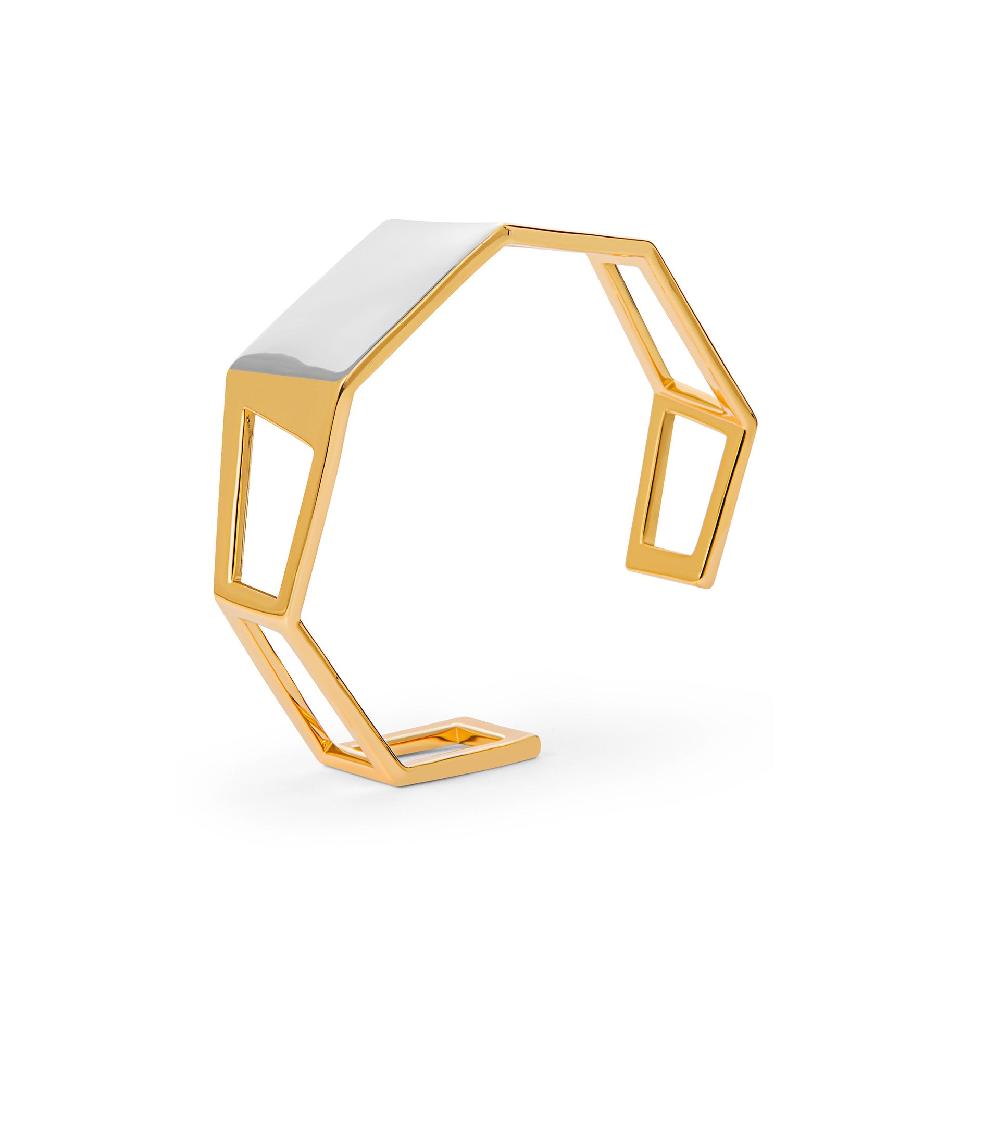 les basiles BRACELET ELECTRA En laiton plaqué or 18 carats