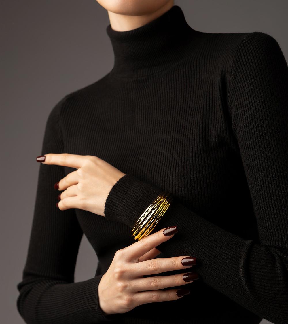 Les Basiles BRACELET GISELLE En Laiton Plaqué Or 18 Carats