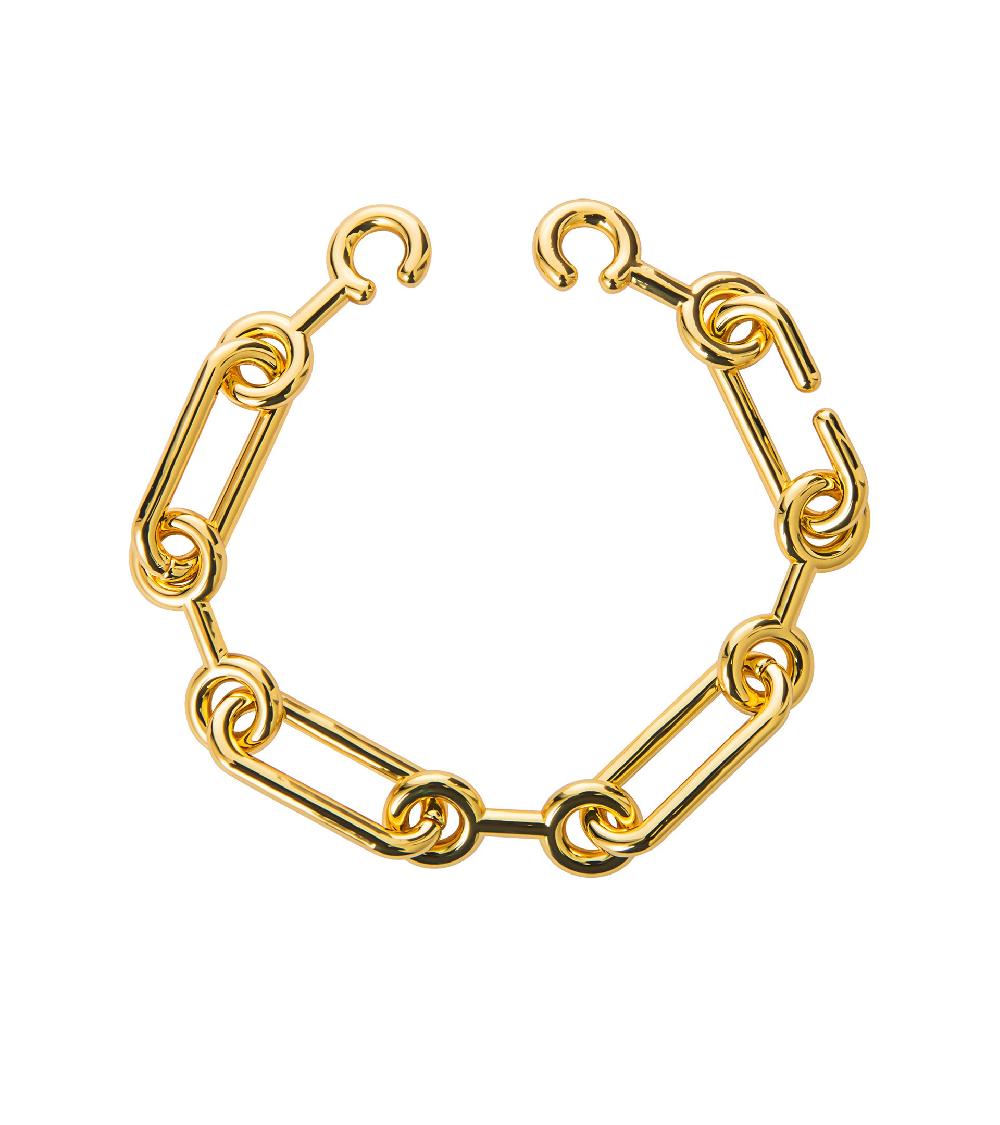 Les Basiles BRACELET INTERLOPE En Laiton Plaqué Or 18 Carats