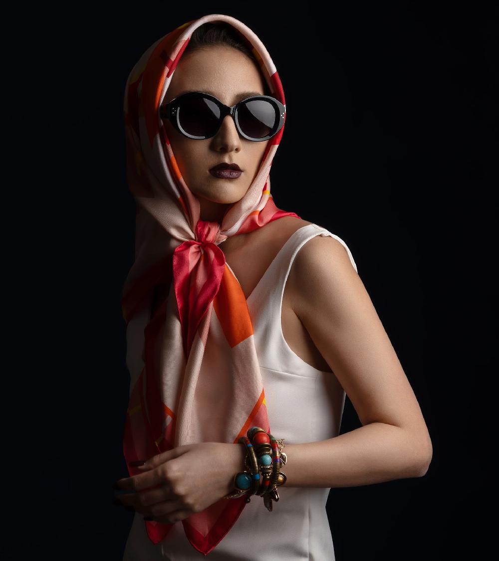 Les Basiles BRACELET MANCHETTE OUMOU En Perles Multicolores Montées Sur Laiton Martelé