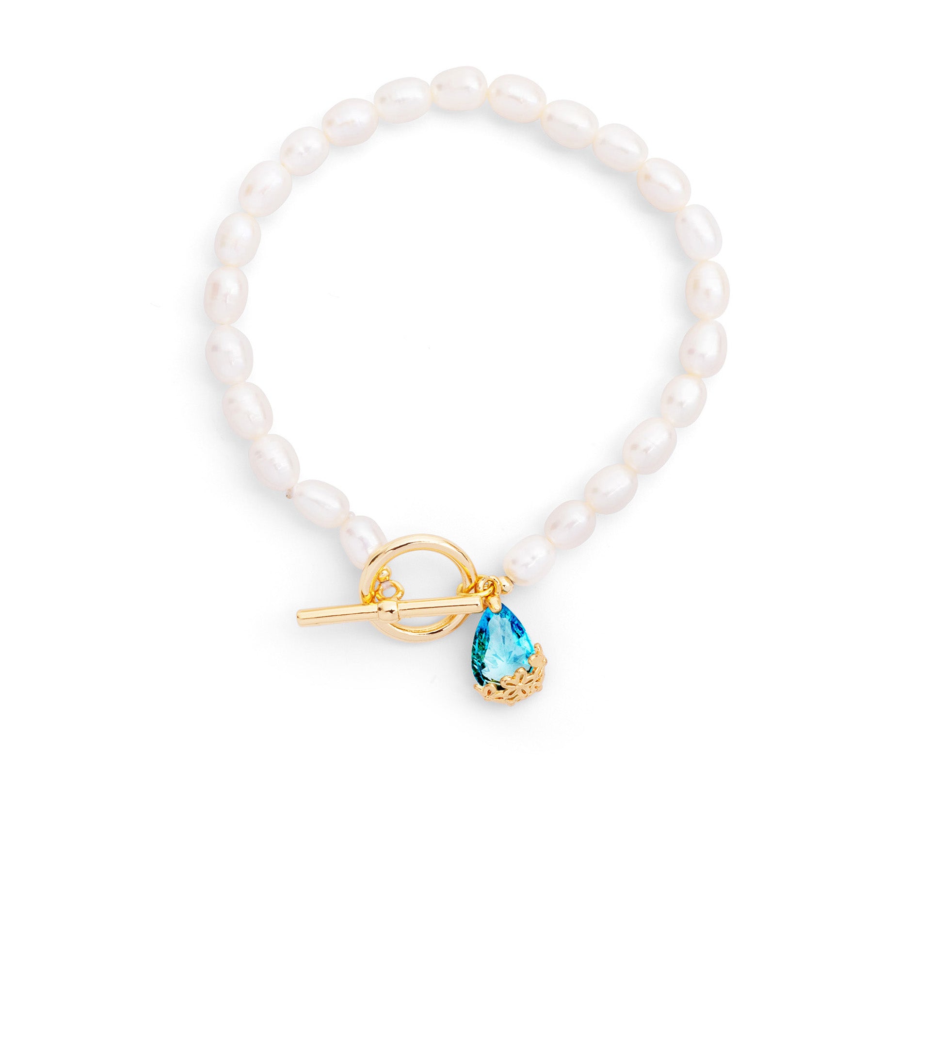 les basiles BRACELET ORLANE En Perles Akoya blanches montées sur argent sterling 925 plaqué or 18 carats