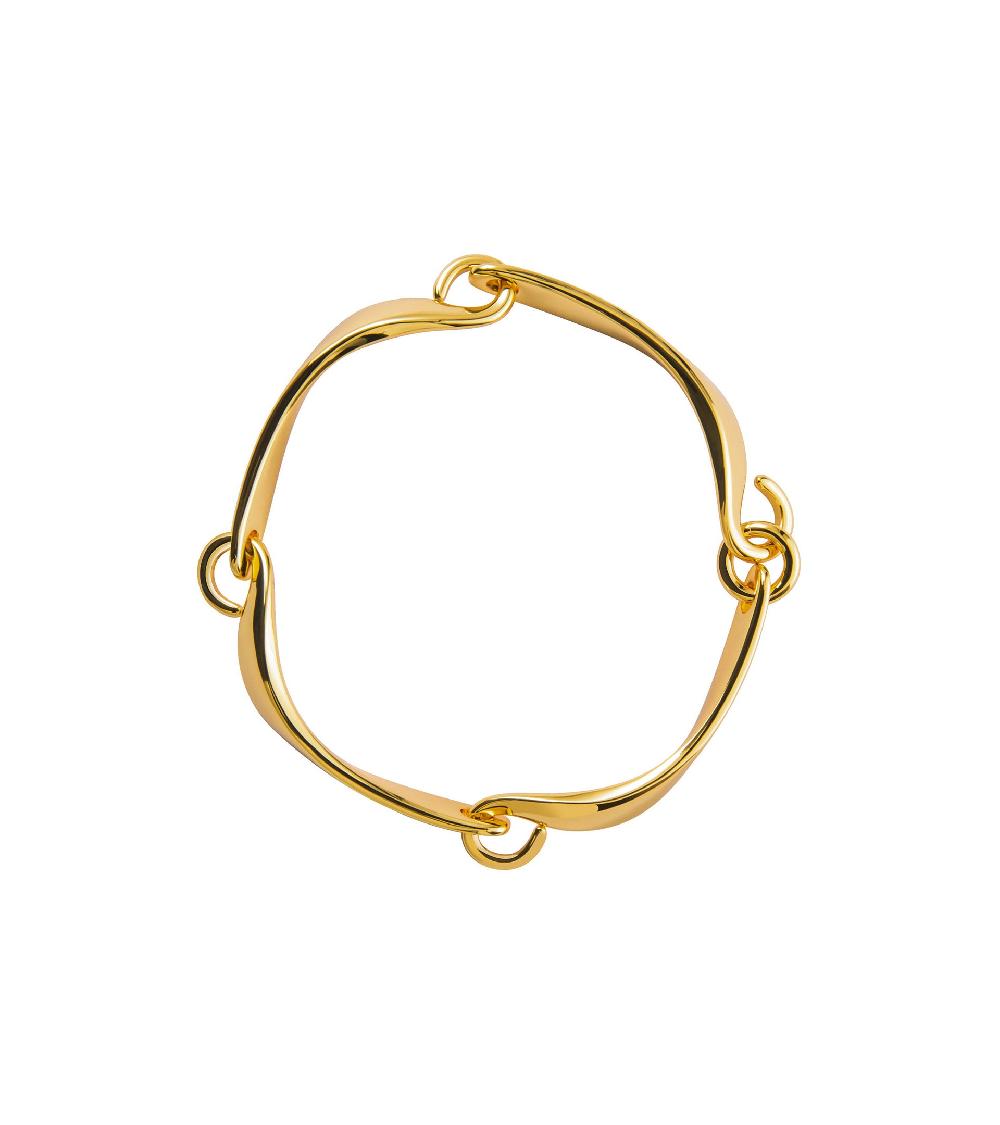 les basiles BRACELET PARIA En laiton plaqué or 18 carats