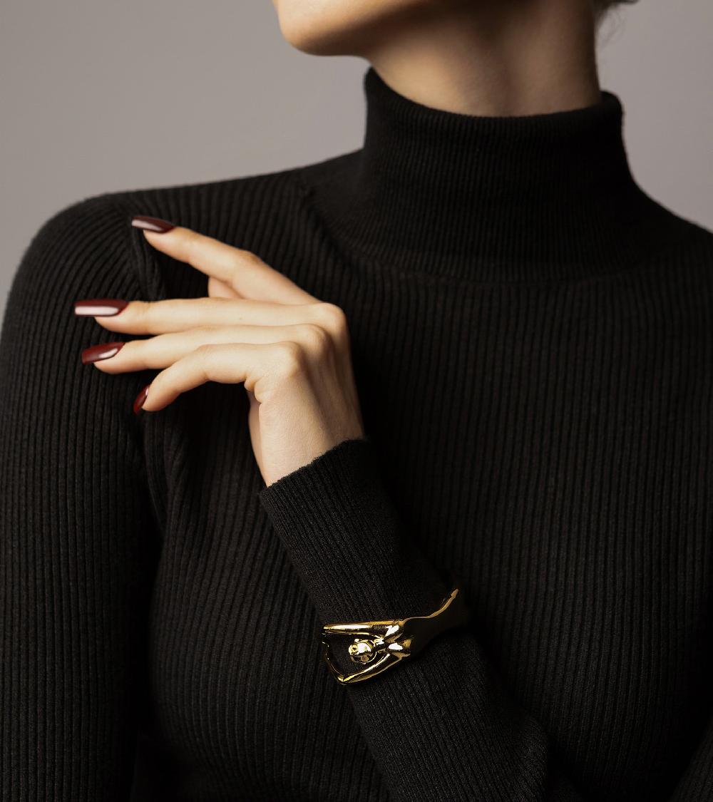 Les Basiles BRACELET VANINA En Laiton Plaqué Or 18 Carats