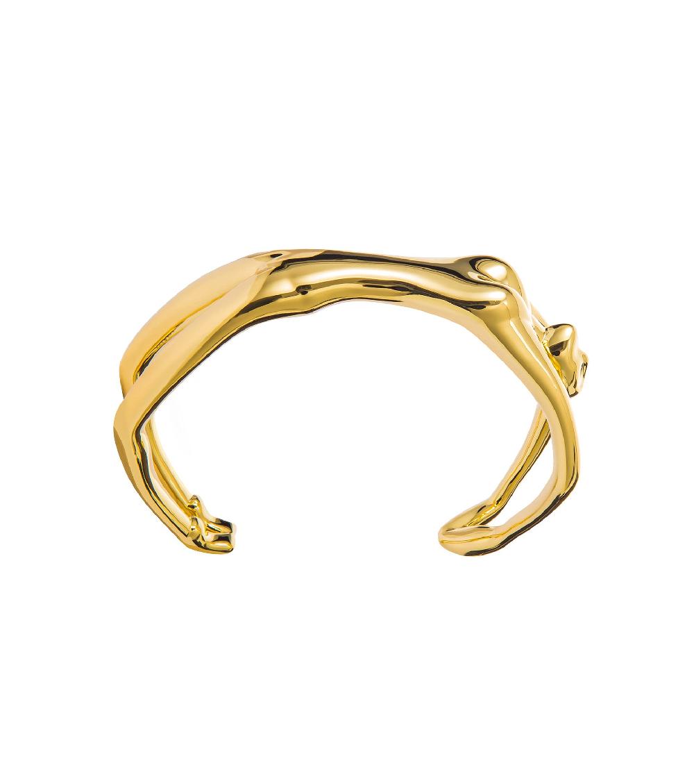 Les Basiles BRACELET VANINA En Laiton Plaqué Or 18 Carats