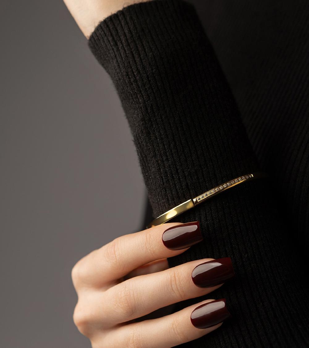 Les Basiles BRACELET YOLANDE Acier 316 L Plaqué Or 18 Carats