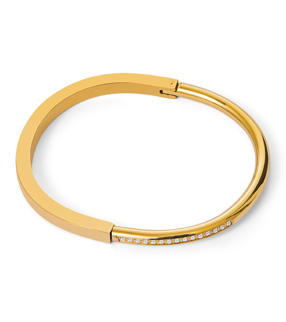 Les Basiles BRACELET YOLANDE Acier 316 L Plaqué Or 18 Carats