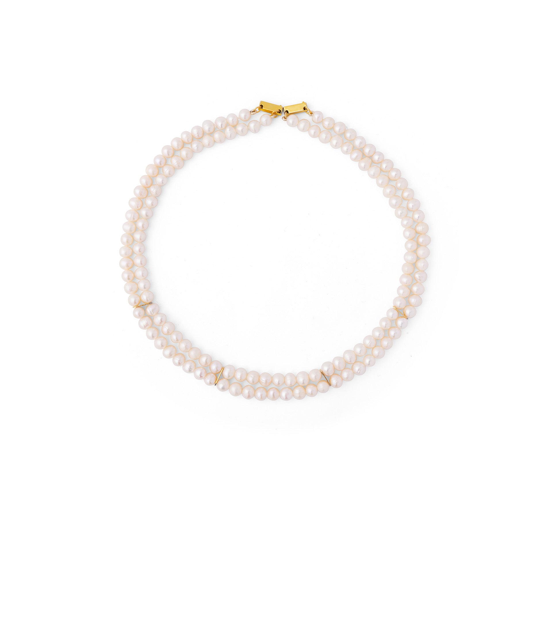 les basiles COLLIER FALONNE En Perles d'Akoya montées sur argent sterling 925 plaqué or 18 carats