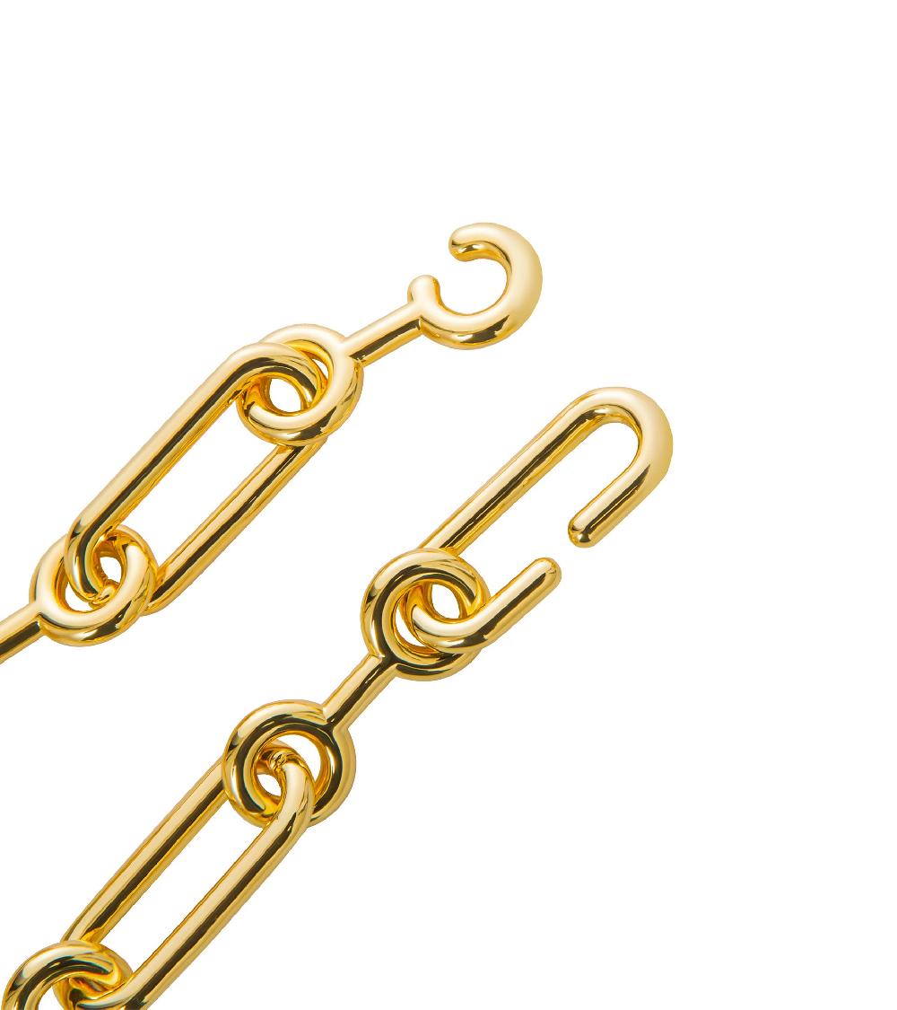 Les Basiles COLLIER INTERLOPE En Laiton Plaqué Or 18 Carats