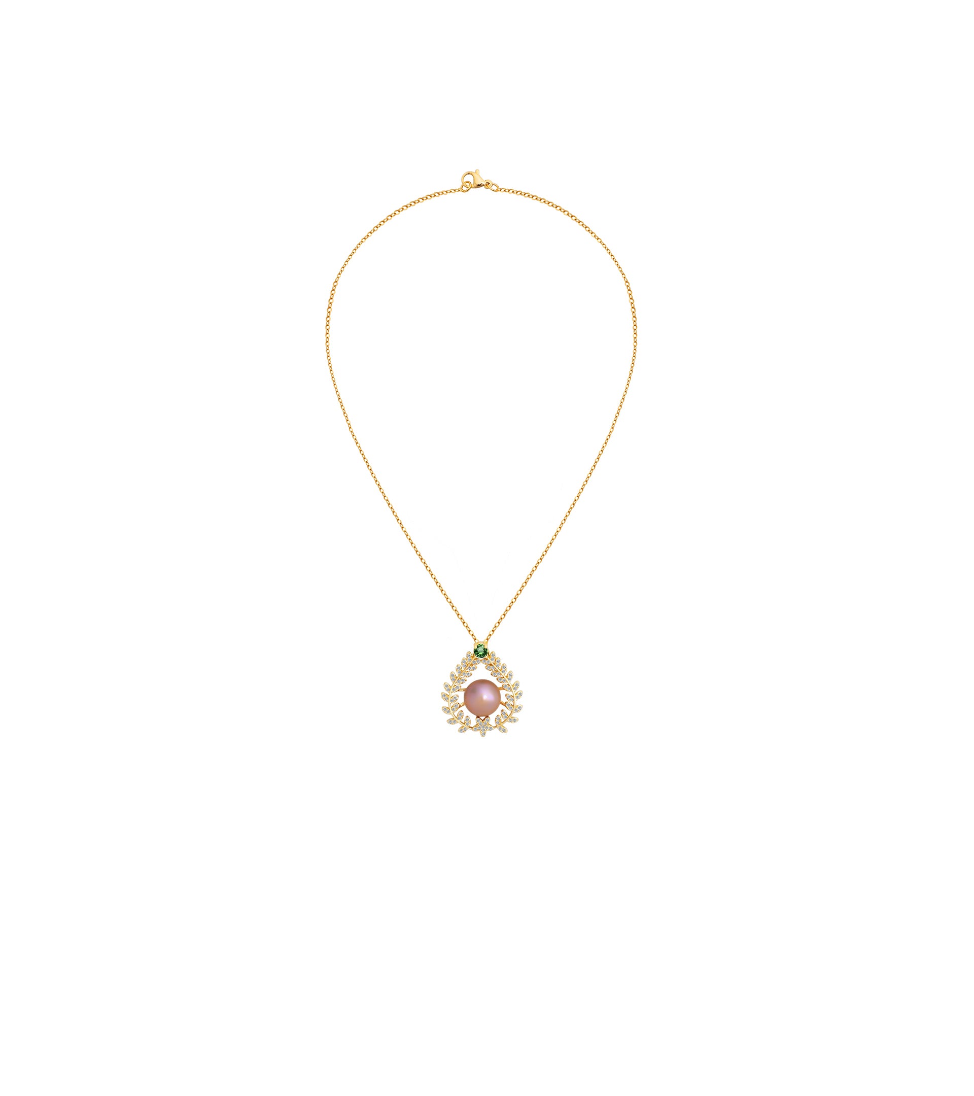 les basiles PENDENTIF PERLA DOMNA En Perles d'Akoya montées sur argent sterling 925 plaqué or 18 carats