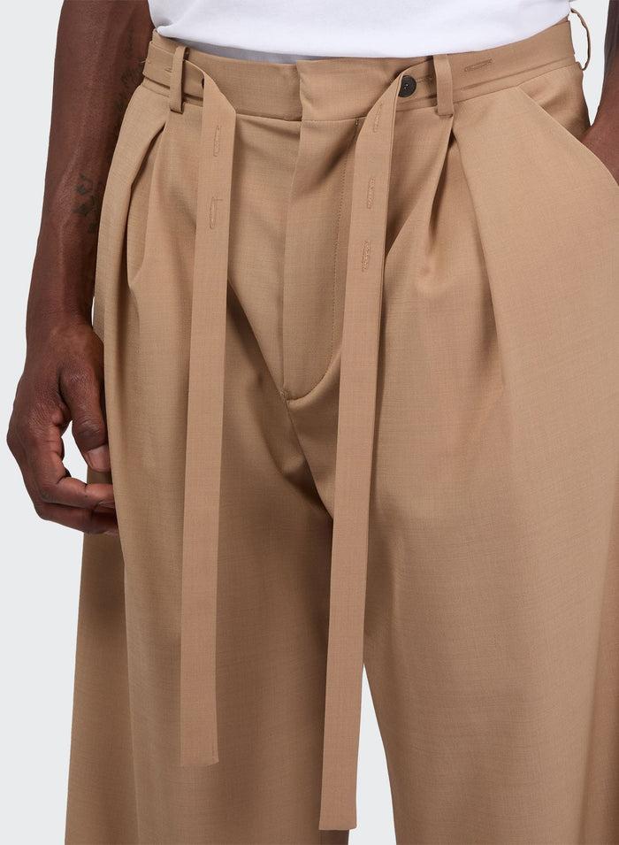 Les Hommes 4 BUTTON TROUSER WITH COULISSE DOUBLE LAYERING