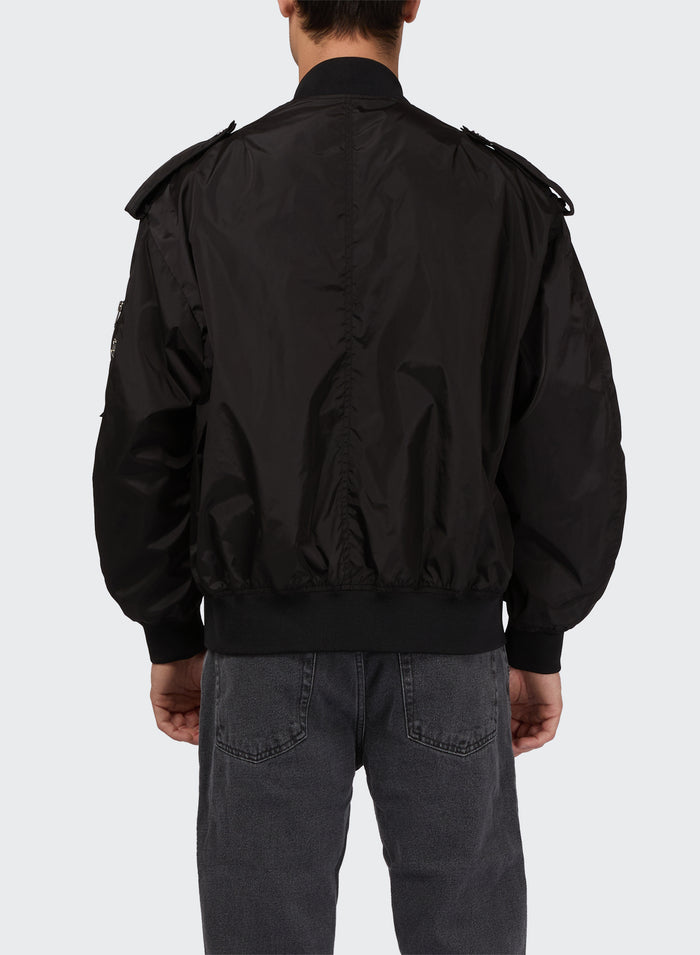 Les Hommes BOMBER WITH DOUBLE FRONT ZIPS AND SIDE POCKETS