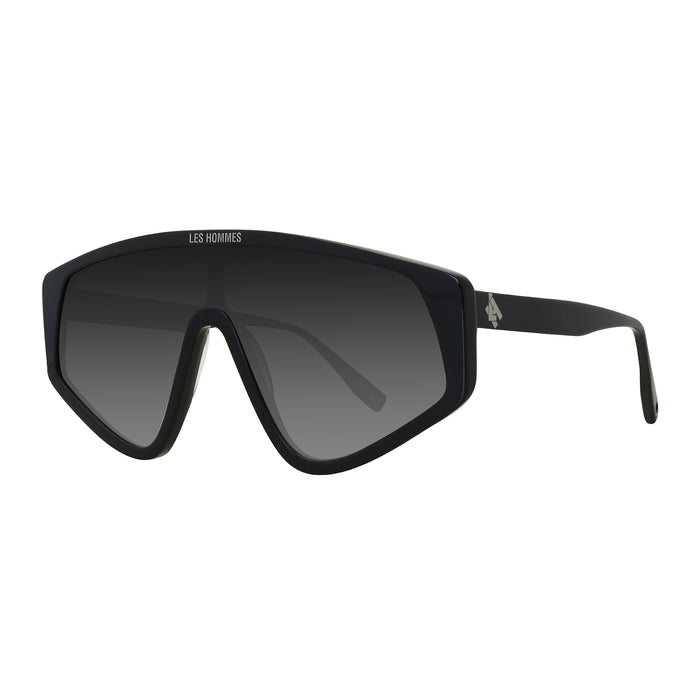 Les Hommes DIMENSIONE 138/150 ACETATO SOLE NERO/LENTE GRIGIA SFUMATA