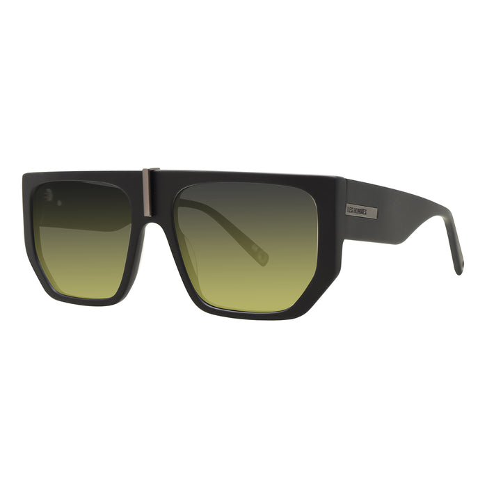 Les Hommes DIMENSIONE 58-18/150 ACETATO SOLE NERO CON LENTE GRIGIA/GIALL