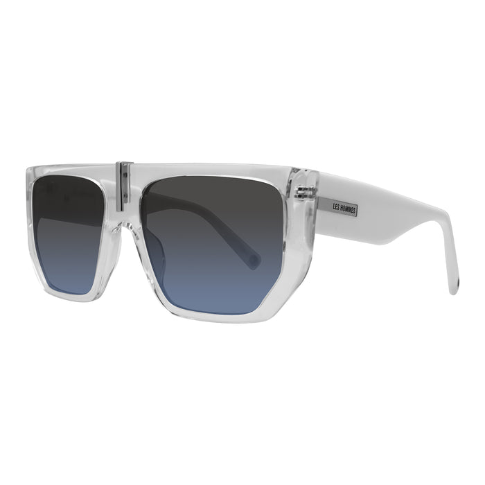 Les Hommes DIMENSIONE 59-18/145 ACETATO SOLE CRISTALLO/BIANCO-LENTE GRIGIO/BLU
