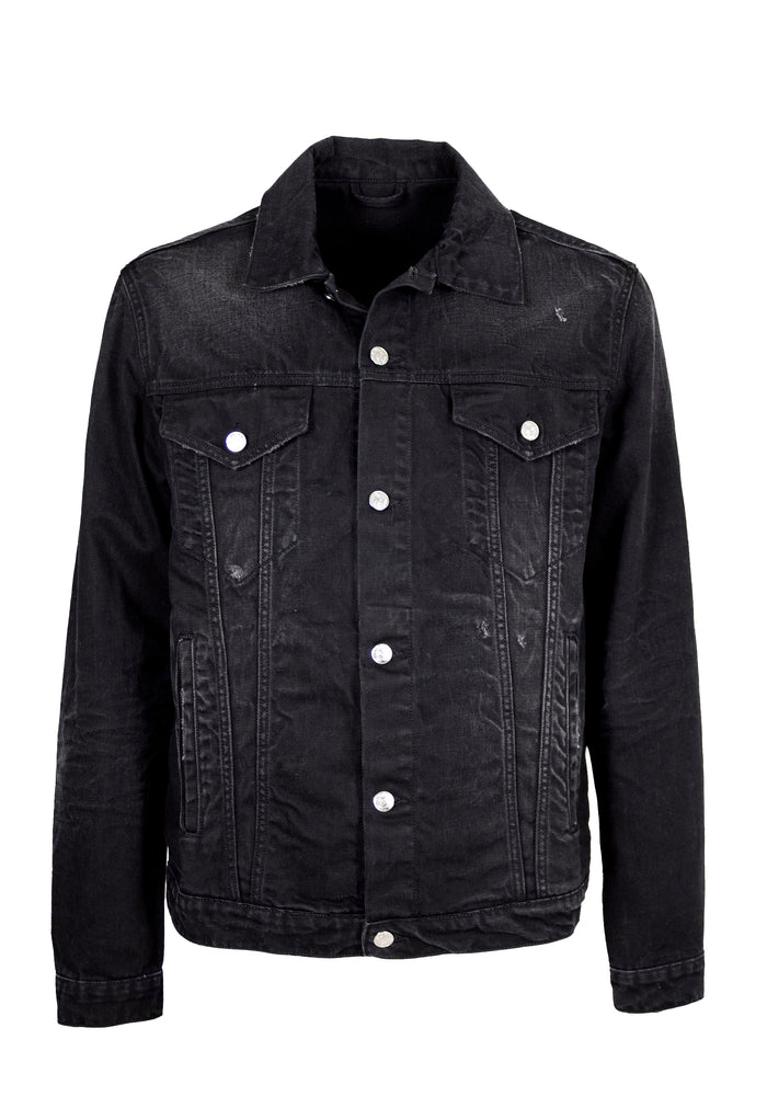 Les Hommes BLACK DENIM JACKET WASH 1