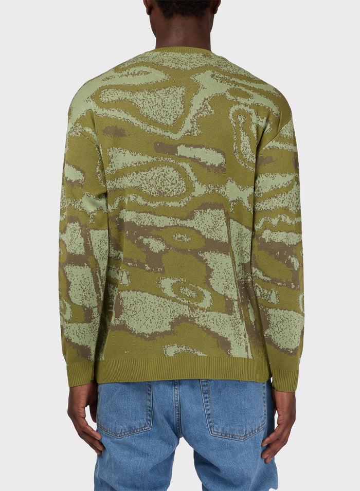 Les Hommes CAMOU CLASSIC JAQUARD PULL