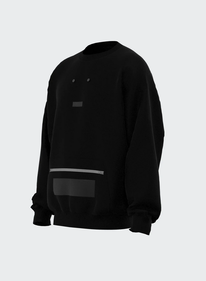 Les Hommes CLASSIC CREW ZIP POCKET
