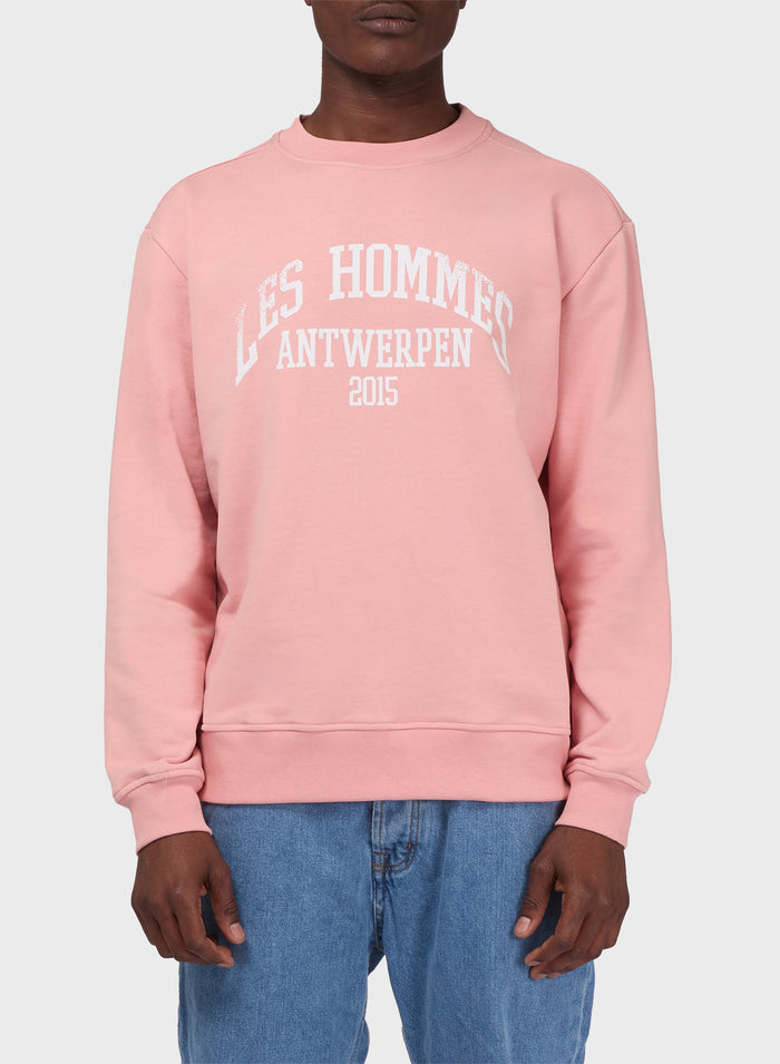 Les Hommes COLLEGE CREWNECK ROUGH