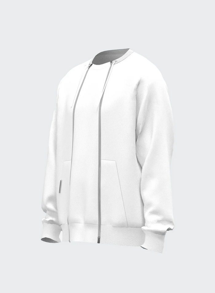 Les Hommes DOUBLE ZIP CREW NECK