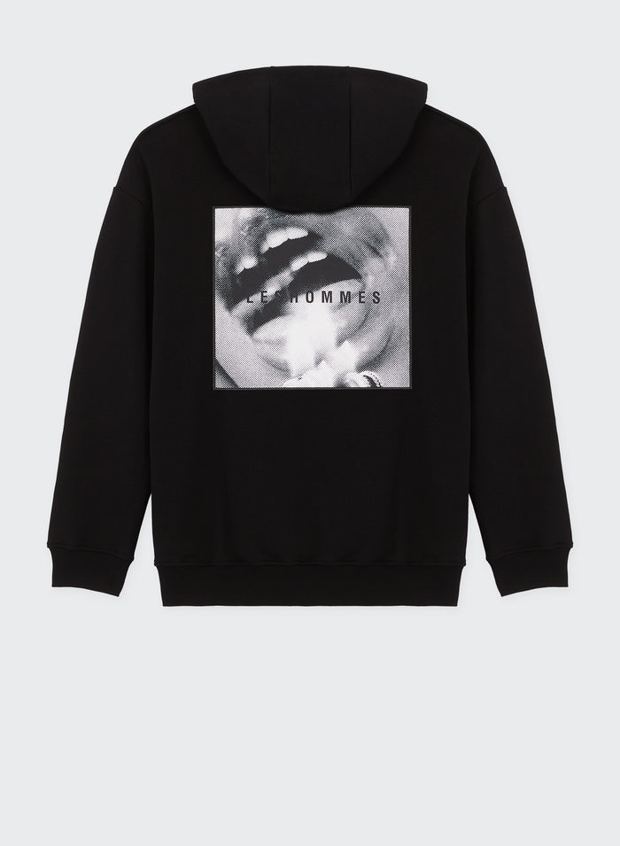 les hommes HOODIE SILK PRINT