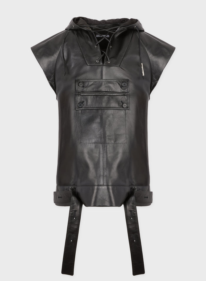 les hommes LEATHER ANORAK