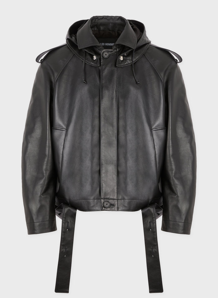 les hommes LEATHER CROPPED TRENCH