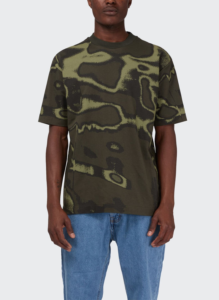 Les Hommes LH CAMO BLURRY T-SHIRT
