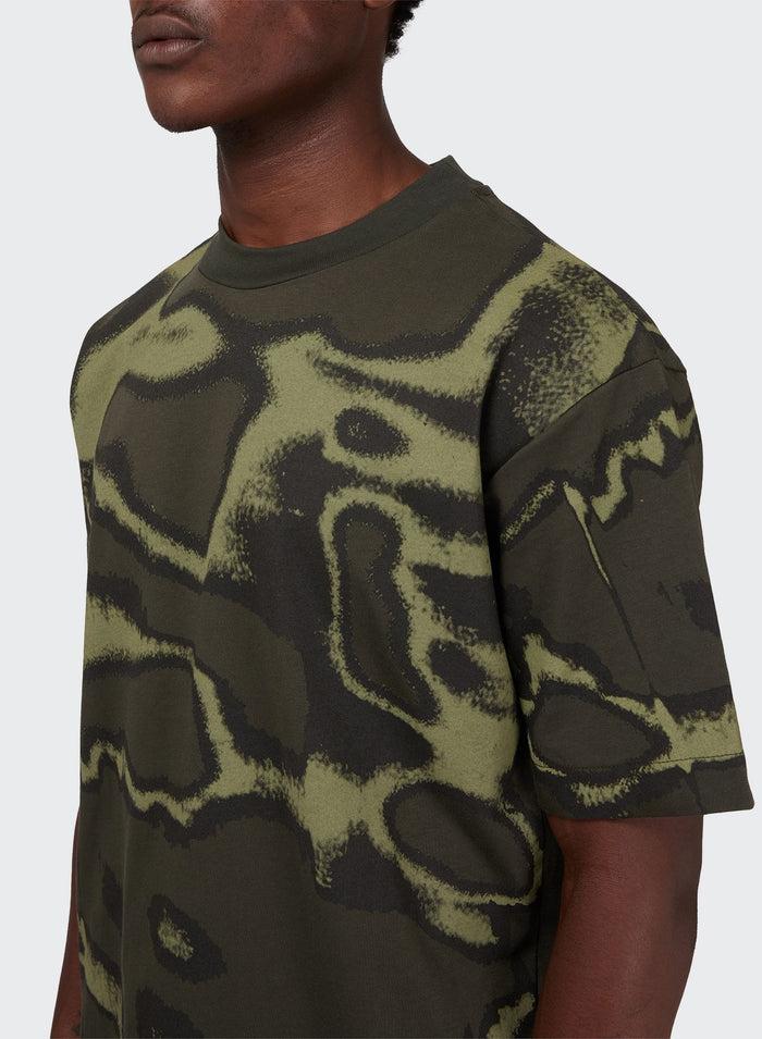 Les Hommes LH CAMO BLURRY T-SHIRT
