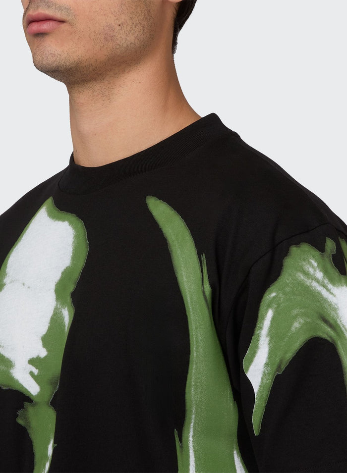 Les Hommes LH CAMO FACE T-SHIRT