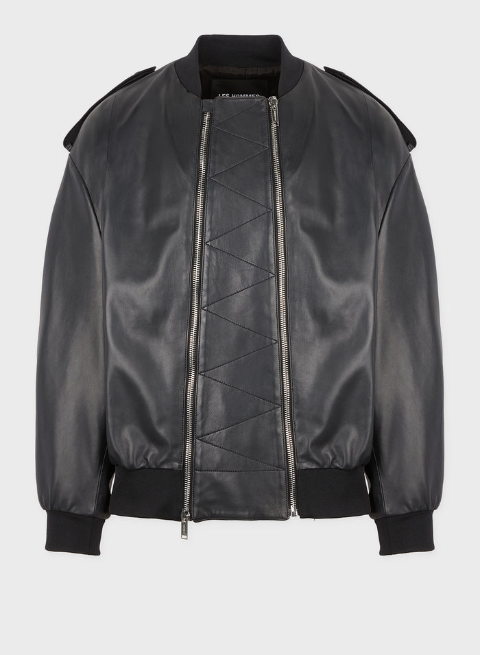 les hommes LIGHT LEATHER BOMBER