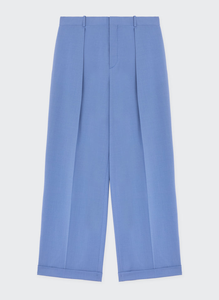 Les Hommes LIGHT WOOL SKATER TROUSERS